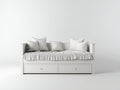 Sofás cama de madera 195x95x90 cm - Blanco - Diseño de día con 2 cajones de almacenamiento para dormitorio y habitación de invitados